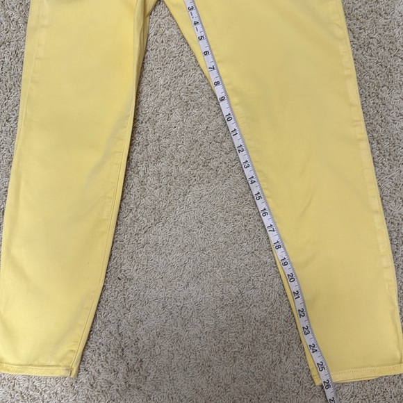 Kut From The Kloth MIA Sunny Yellow Toothpick Skinny Pants 5-Pocket Jeans Sz 6 - Picture 4 of 11